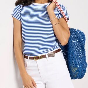 Alex Mill Prospect tee, blue and white stripes